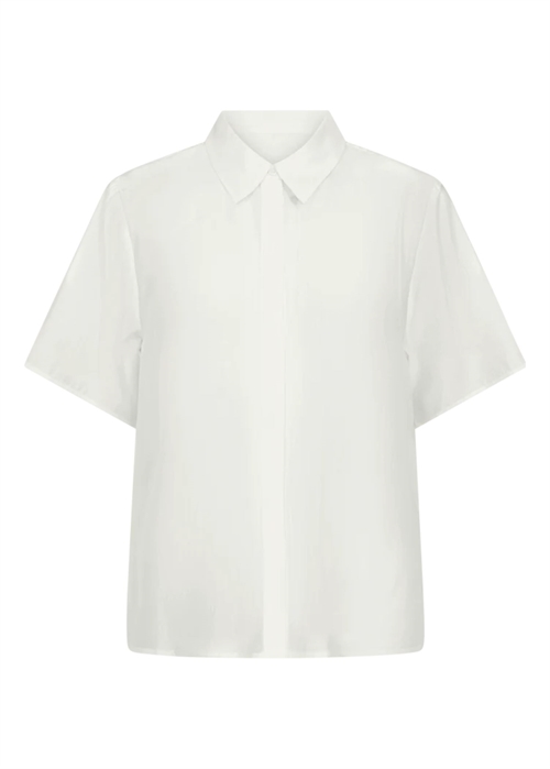 Molly loose fit deep v-neck skjorte Jet Stream Copenhagen Muse 