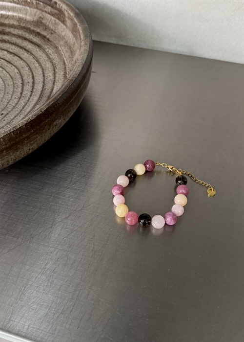 Multi mix armbånd Rosa/Gul By ANTHON 