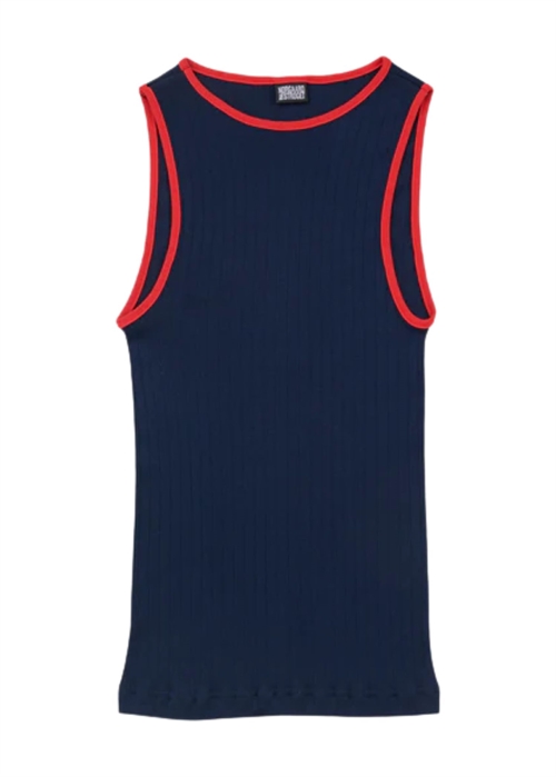 NPS tank top kontrast Marine/Red Nørgaard På Strøget