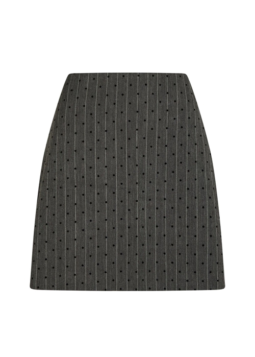 Roe mini dot skirt Dark Grey Melange Neo Noir 