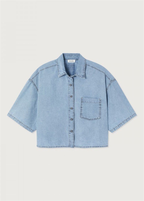 Paybou ss skjorte Blue Snow American Vintage