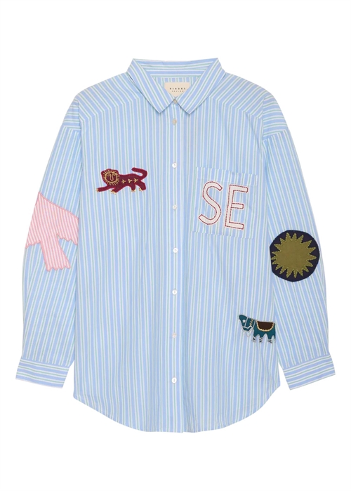 Pil skjorte Green Stripes Sissel Edelbo 