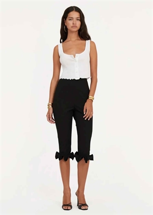 Danny capri ruffle buks Sort ROTATE By Birger Christensen 