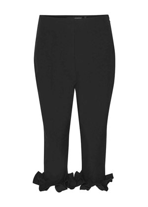 Danny capri ruffle buks Sort ROTATE By Birger Christensen 