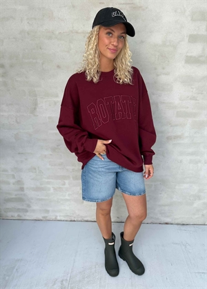 Heavy crewneck sweat Zinfandel ROTATE SUNDAY