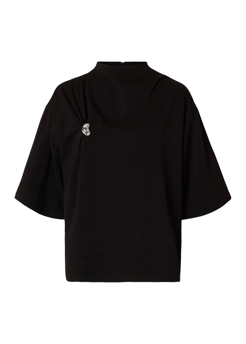 Ria 2/4 ss bluse Black Selected Femme 