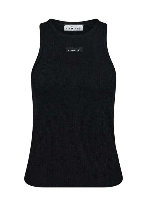 Rib badge tank Sort HAUTE L\'AMITIÈ