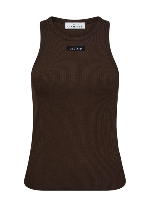 Rib badge tank Mocca HAUTE L\'AMITIÈ