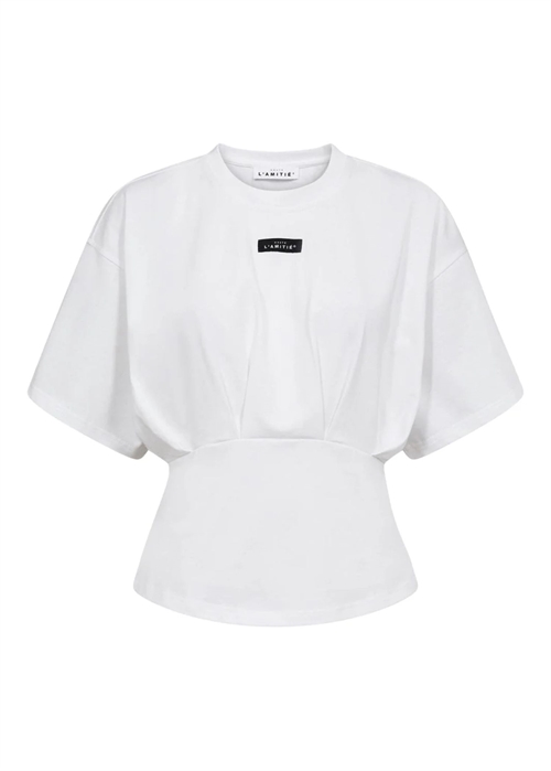 Romie pleat tee White HAUTE L\'AMITIÈ