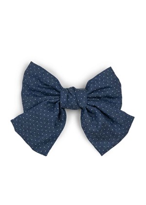 Denim Bow clip Dots Sui Ava 