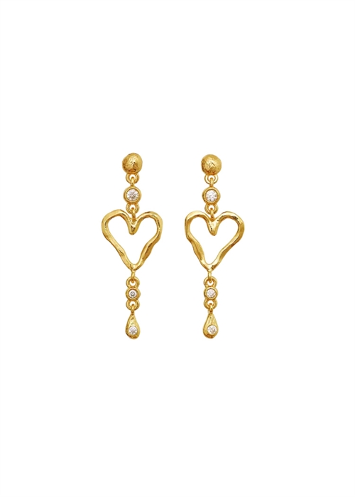 Sabi twinkle earring Forgyldt Maanesten 