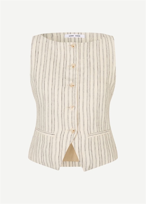 Saloves vest 14329 Bone stripe Samsøe