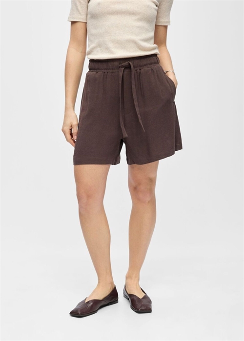 Sanne hw wide shorts Seal Brown Object 