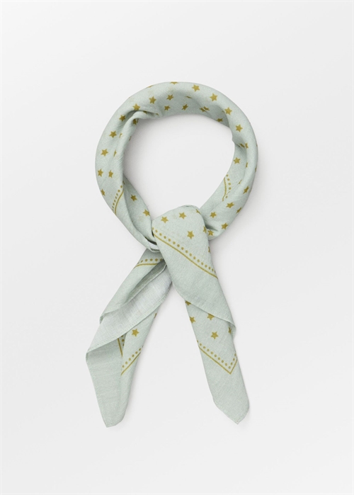 Starlia cotta scarf Aqua Gray Becksøndergaard 