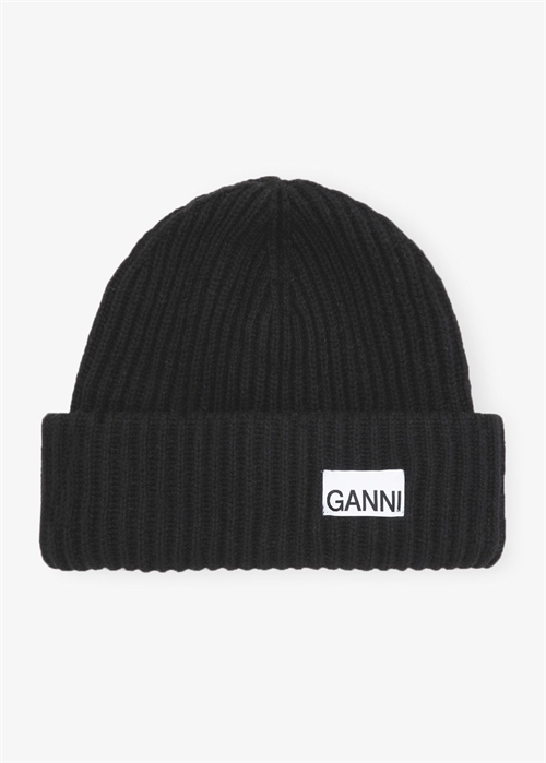 Structured rib hue Sort A4429 Ganni 