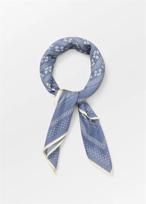 Talianna cotta scarf Vintage Indigo Blue Becksøndergaard 