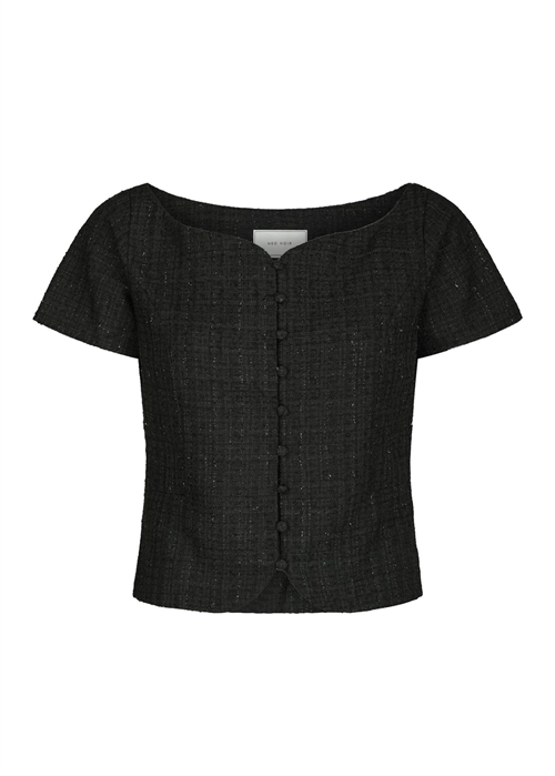 Tango boucle bluse Sort Neo Noir 