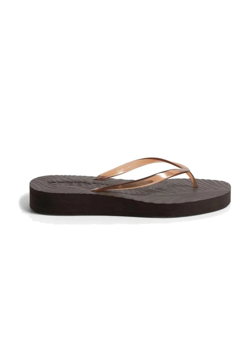 Tapered Platform sandal Brown Transparent Sleepers 