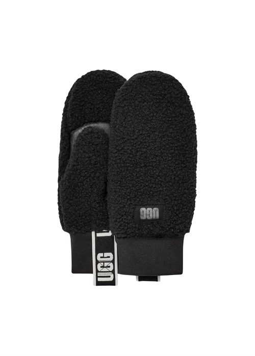UGGfluff mitten with logo tape Black UGG 