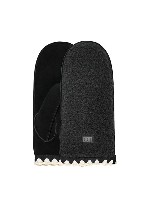 UGGfluff scalloped mitten Black UGG 
