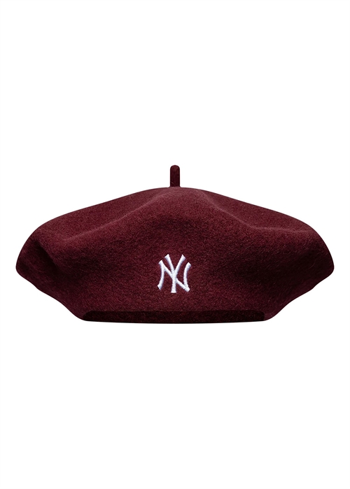 Wool script beret New York Yankees Bordeaux New Era