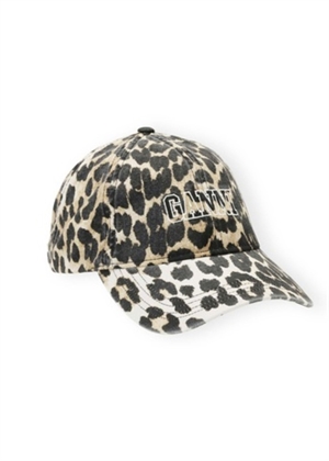 Print cap Leopard Ganni A6303