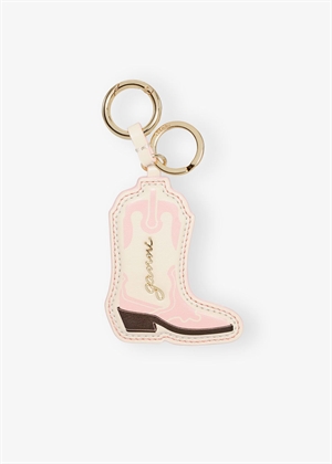 Ganni Western boot keyring Chalk Pink A6548 Ganni