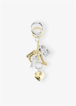 Ganni Bou charms keyring silver/Gold Mixed Colours A6616 Ganni 