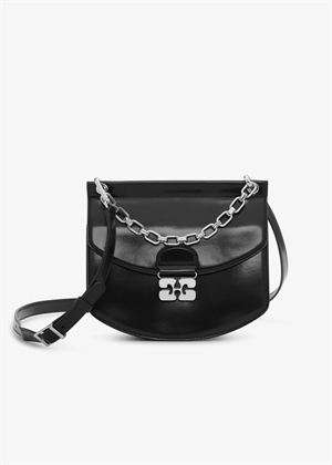 Apo-G small box chain bag Black A6910 Ganni 