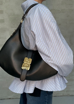 Kat small Gold bag Sort A6998 Ganni 