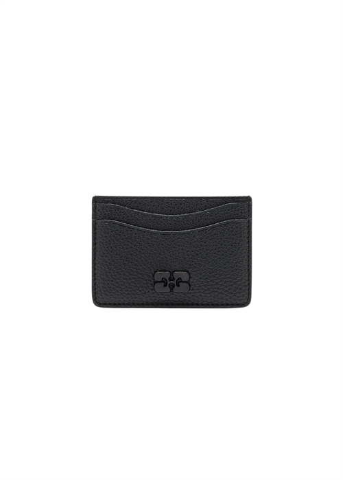 Ganni grained card holder Black/Black A7277 Ganni 