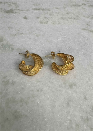 Filigran Afrika studs Forgyldt Pico 
