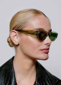 Winnie solbrille Light Olive Transparent A.Kjærbede 