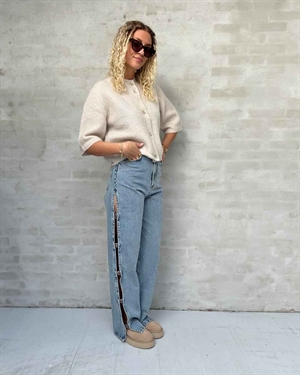 Andrea knit rib cardigan Pumice Stone Second Female 