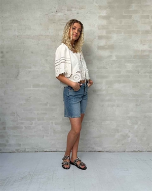 Anja Bluse Hvid Sissel Edelbo