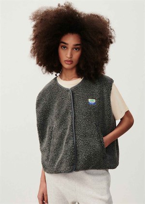 Hoktown vest Charcoal Melange American Vintage