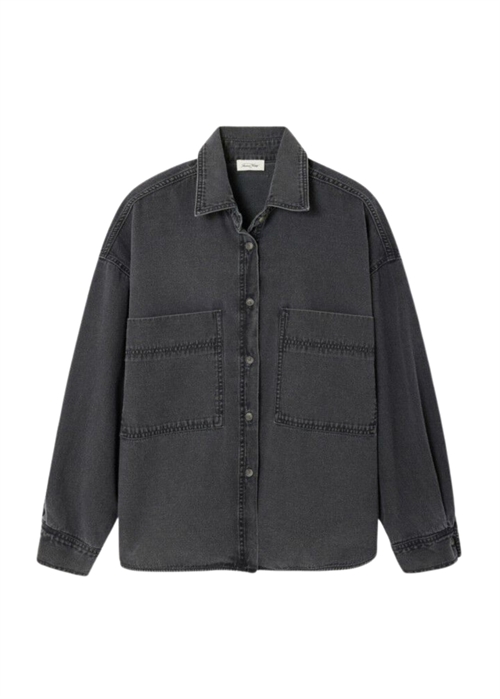 Jazy skjorte Sort American Vintage 