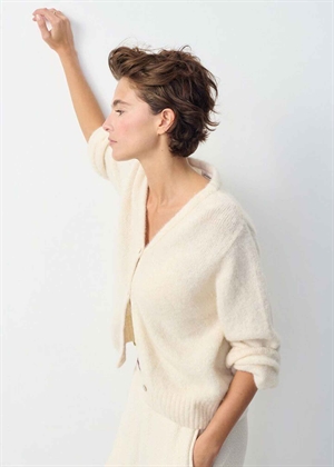 East strik cardigan Pearl Melange American Vintage 