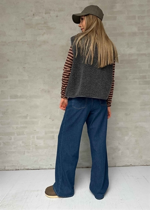 Hoktown vest Charcoal Melange American Vintage