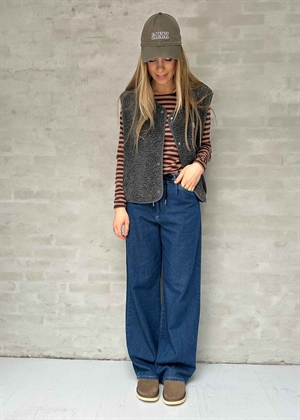 Hoktown vest Charcoal Melange American Vintage
