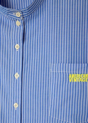 Zatybay skjorte Aqua Stripes American Vintage 