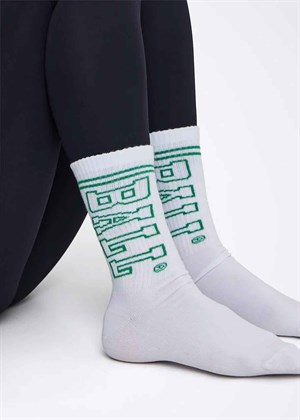 Ball socks White W.Green Logo Ball Original