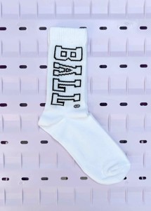 Ball socks White W.Black Logo Ball Original 