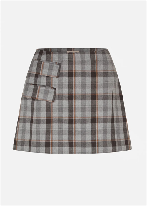 Shanie skirt Grey Soft Check Baum Und Pferdgarten 