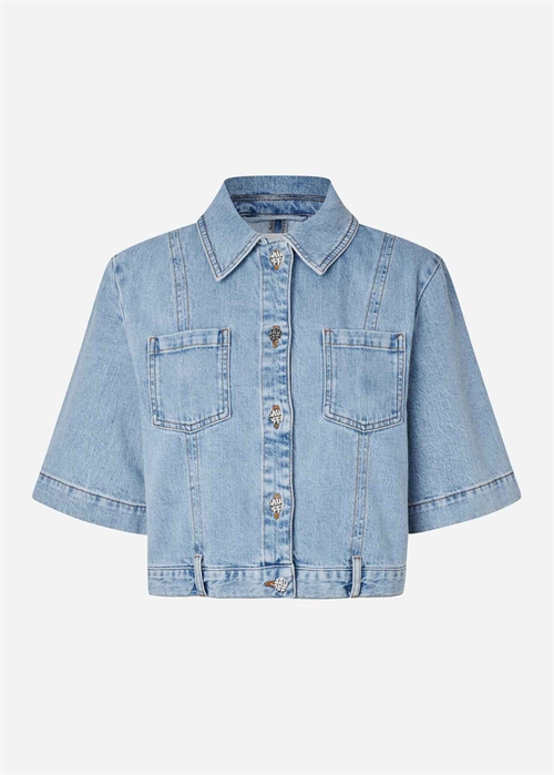 Majsa NO.05 jakke Washed Light Blue Baum Und Pferdgarten