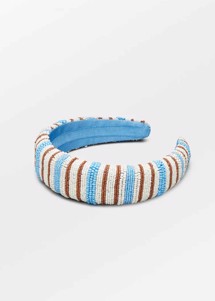 Alohi beaded hairbrace Little Boy Blue Becksøndergaard 