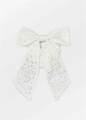 Angela Bow Scrunchie Birch White Becksøndergaard 