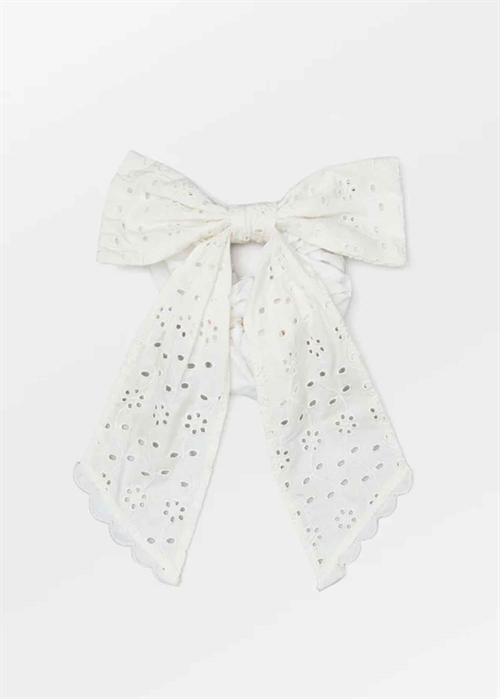 Angela Bow Scrunchie Birch White Becksøndergaard 