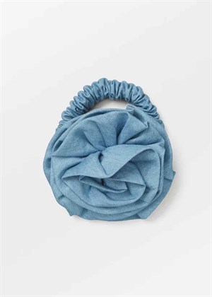 Denima flower hair tie Coronet Blue Becksøndergaard 