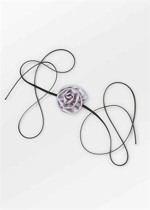 Luster flower choker Silver Becksøndergaard